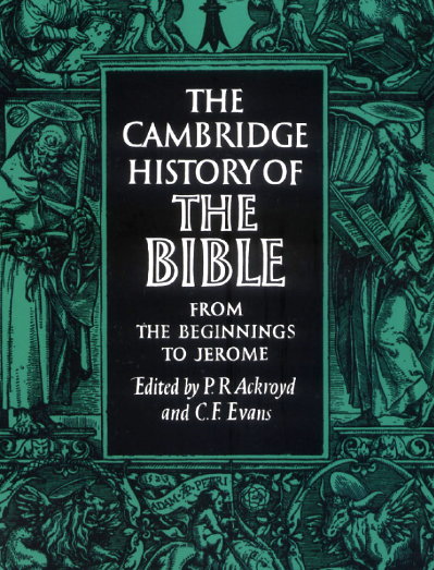  The Cambridge History of The Bible Part I