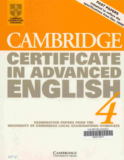 Cambridge Certificate in Advanced English